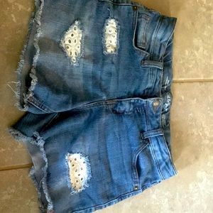 Cat & Jack shorts for girls. Blocked rip shorts